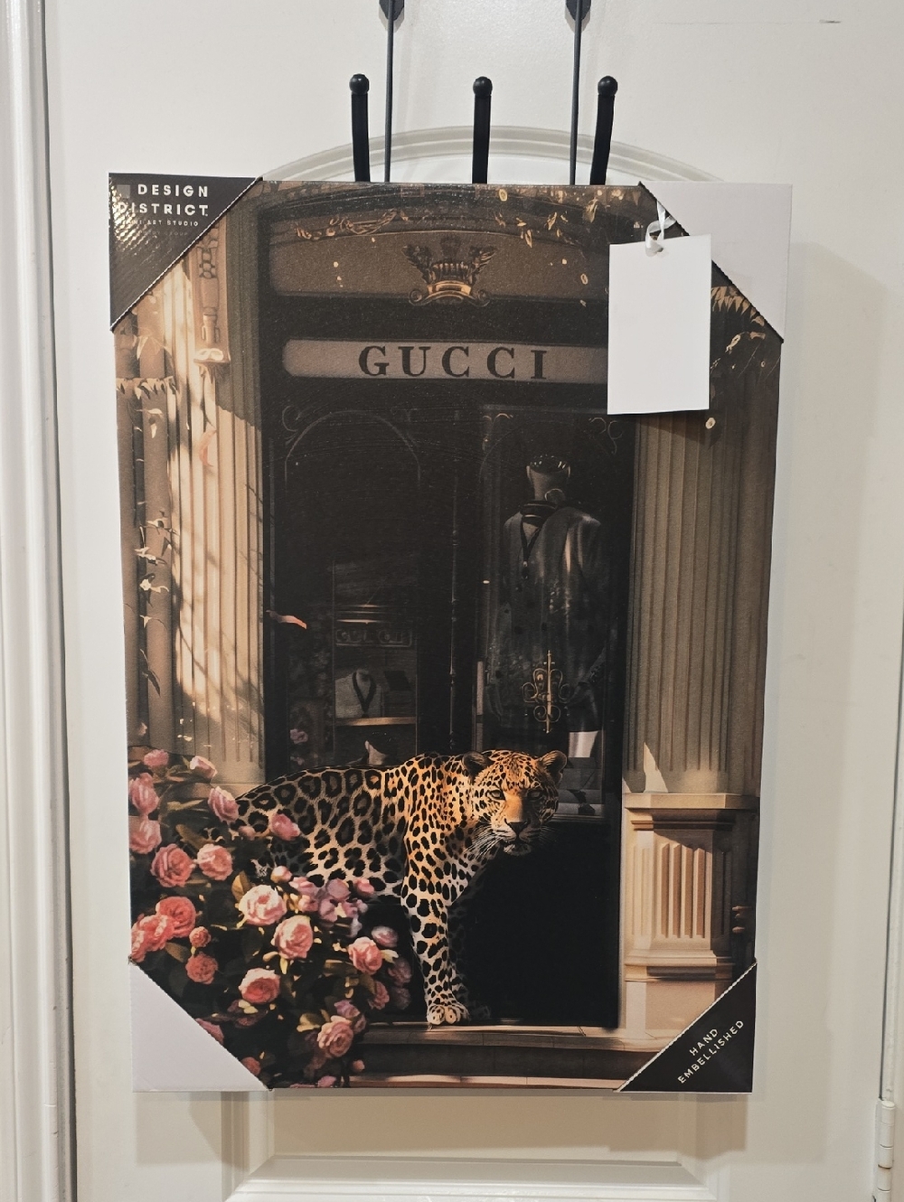 Dedign DistrictGucci Black & Gold Storefront Print w/Leopard Canvas Wall Decor - Picture 3 of 6